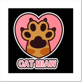 Cat paw, paw print, cute paw Posters and Art